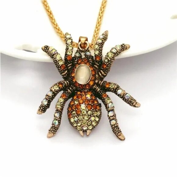 NWT. Betsey Johnson Champagne Golden.Retro Tarantula - Picture 1 of 4